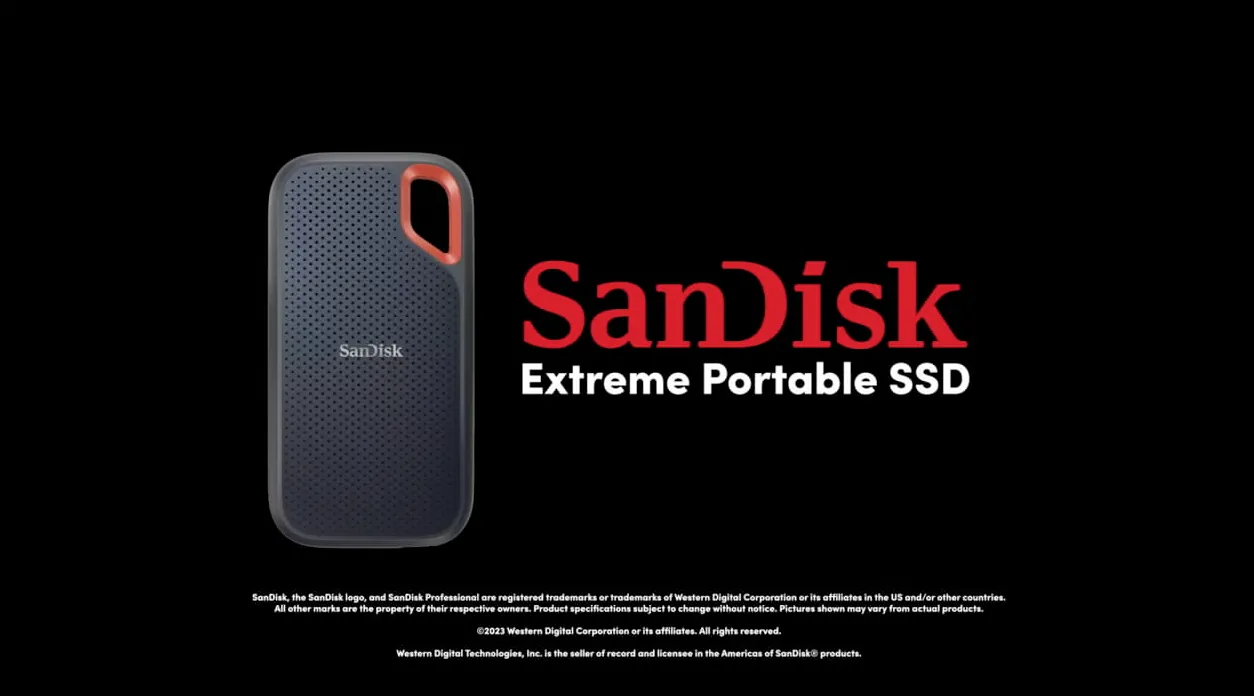 SanDisk Extreme Portable SSD — Brand commercial still